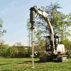 Tornillo de tierra galvanizado en caliente Valla de casa prefabricada Cimientos de cubierta de madera Sistema de montaje solar Anclaje Perno de anclaje Anclaje de poste - Product Image 2