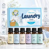 Ensemble d'huiles parfumées 100 % pures extraîtes de plantes pour lessive, diffuseur, humidificateur, huiles d'aromathérapie pour bougies, fabrication de parfums et bains.