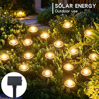 Projecteurs solaires à piquet étanches 20 LED pour aménagement paysager, éclairage extérieur de jardin, pelouse, allée, guirlande lumineuse décorative, projecteur de pelouse