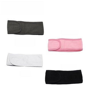 <span class=keywords><strong>Serviette</strong></span> de cheveux douce unie bleue, rose et blanche, 58*8.5cm, 60g, pour maquillage et soin du visage - Product Image 1