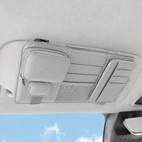 Organizador de Visera para Auto OEM ODM, Soporte Magnético Desmontable para Lentes de Sol, Clip para Tarjetas y Billetes, Capa Protectora Antirrobo