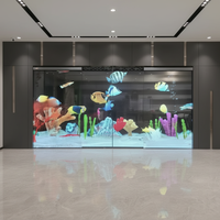 Écrans LED transparents flexibles d'intérieur P3.91-3.91, murs d'affichage, vitres, films publicitaires transparents, mailles LED vidéo