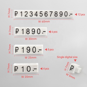 Espositori Numerici in Plastica Pieghevoli, Portatili, Smontabili, Girevoli, Rimovibili, Ecologici, Robusti, <span class=keywords><strong>per</strong></span> Etichette di Prezzo al Dettaglio - Product Image 2