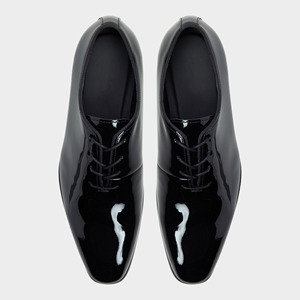 <span class=keywords><strong>Zapatos</strong></span> Oxford de Vestir <span class=keywords><strong>para</strong></span> <span class=keywords><strong>Hombre</strong></span>, Negros, de Cuero <span class=keywords><strong>Charol</strong></span>, Corte Completo, Formales, <span class=keywords><strong>para</strong></span> Negocios, Bodas, Galas, Clásicos, de Tacón Bajo, con Cordones, al por Mayor - Product Image 2