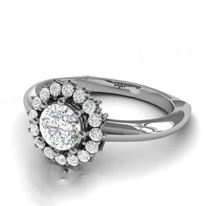 Anillo de Compromiso Vintage Chapado en Oro Rosa S925 con Brillante Moissanita Terrestre, Joyería Unisex de Gran Venta - Product Image 2