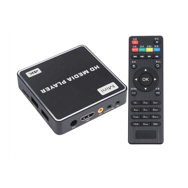 Mini 4K UHD Standalone Digital Video Image PPT Looping Playback Media Player with Screen Rotation Function
