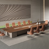 Nouvelle Table de Conférence Longue Style Blister, Moderne et Minimaliste, Grande Table de Réunion Rectangulaire pour Bureau