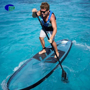 Precio de fábrica Clear Sup <span class=keywords><strong>Paddle</strong></span> Board Water Surfing <span class=keywords><strong>Transparente</strong></span> Popular Rowing Stand up Kayak Paddling Boat Water Sport <span class=keywords><strong>Paddle</strong></span> - Product Image 6