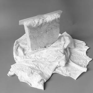 Chiffons de nettoyage en coton blanc 100% coton, sac de 10 kg, chiffons industriels en coton, chiffons en coton tricoté blanc - Product Image 1