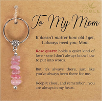 Porte-clés inspirant et sentimental pour maman, thème amour doux, breloque perlée, pendentif pour sac quotidien, cadeau attentionné