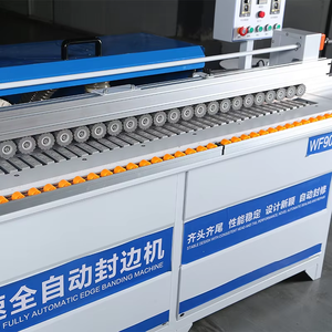 WF902 macchina per la lavorazione del legno completamente automatica ad alta velocità in PVC melamina impiallacciatura ad angolo arrotondamento bordatura - Product Image 3