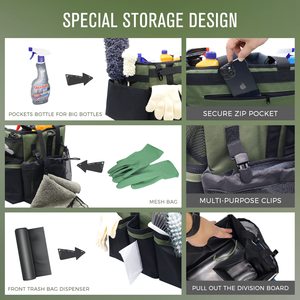 Lớn mặc làm sạch Caddy túi làm sạch nguồn cung cấp tổ chức với xử lý & dây đeo vai cho housekeepers - Product Image 2