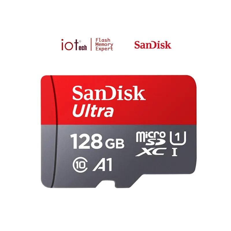 للبيع بالجملة بطاقة ذاكرة فلاش SanDisk بسعة 32 جيجابايت و16 جيجابايت و64 جيجابايت و128 جيجابايت و256 جيجابايت و400 جيجابايت C10 Microsd الفئة 10 كاميرا الترا tf Micro Sd