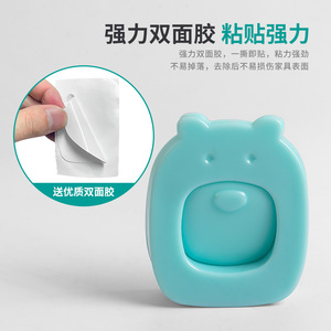 Cute Silicone Door Stopper Cartoon Design Floor <b>Mount</b> Anti-Collision Door Wedge Windproof Door Plug For Home Use - Product Image 5