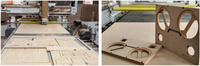 Machine de fraisage CNC R-TUP TS-L12 pour la production de boîtiers de haut-parleurs en bois
