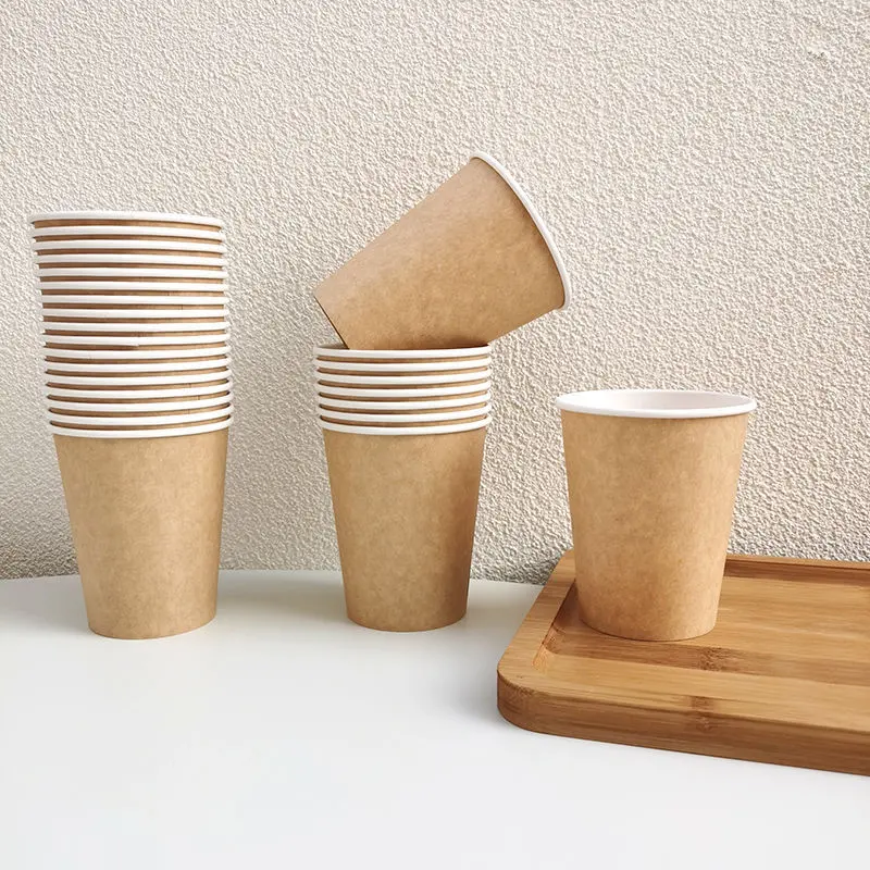 Лидер продаж, биоразлагаемые одноразовые бумажные кофейные чашки с индивидуальным логотипом от производителя, большой бумажный стаканчик