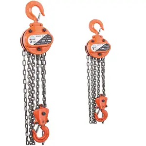Snatch Chain Pulley Block with Slip Hook 3 Ton Manual Worm Gear Block Chain Hoist
