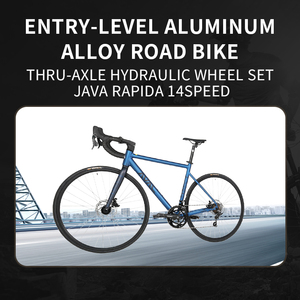 Vélo de route pour hommes Java RAPIDA, fabrication chinoise, bonne qualité, alliage d'aluminium, 14 vitesses, support OEM, frein à disque personnalisé, pédale ordinaire, 700c - Product Image 3