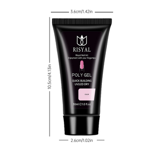 RISYAL Poly Nail Gel 30ml Nude Nature <span class=keywords><strong>Builder</strong></span> per Estensione Unghie, Gel Colorato per Tutte le Stagioni, Gel 3D per Modellatura e Rinforzo Unghie - Product Image 6