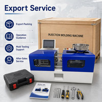 Machine de moulage par injection de plastique automatique de bureau, 10 tonnes, pour petites pièces en plastique avec matériaux PET/ABS/PP/PC