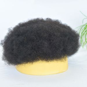 Perruque afro bouclée explosive en PU MONO 4mm 6mm, <span class=keywords><strong>modèle</strong></span> 03, 10x8 pouces, entièrement tissée à la main, logo personnalisé - Product Image 3