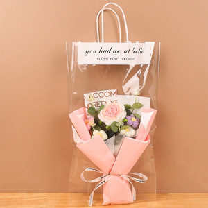 ช่อดอกไม้โครเชต์แฮนด์เมด รูปดอกกุหลาบและดอกทานตะวัน สำหรับวันเกิดแฟนสาว วันแม่ หรือมอบให้คุณแม่ - Product Image 2