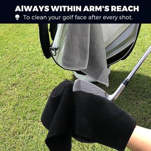 Khuyến Mại Biểu Tượng Tùy Chỉnh Sợi Nhỏ Waffle Mô Hình Tri-Gấp Golf Làm Sạch Khăn - Product Image 5