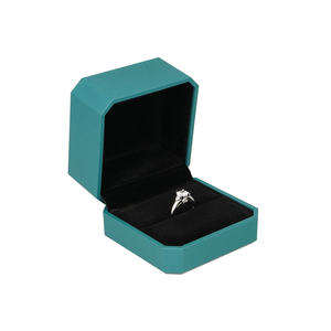 Cadeau de rangement en acrylique empileurs pour enfants mini bague de mariage en velours hexagone grande boîte à <span class=keywords><strong>bijoux</strong></span> de montre plate noire pour bagues boucles d'oreilles pendentif - Product Image 6