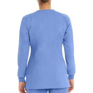 2021 alta calidad enfermera Scrubs uniformes conjuntos de moda médico Spandex estiramiento venta al por mayor uniformes de Hospital - Product Image 3