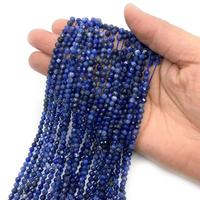 2mm 3mm 4mm pierres précieuses rondes facettes coupe Nature perles de rocaille brin Quartz cristal Agate pour la fabrication de bijoux à bricoler soi-même