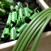 Serre miniature de jardinage en acier avec cerceaux en acier recouverts de plastique pour le soutien des plantes, tunnel de culture