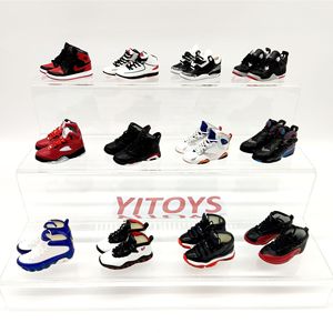 Porte-clés Aj, moule de chaussure creuse pour les générations 1-12, <span class=keywords><strong>chaussures</strong></span> de <span class=keywords><strong>basket</strong></span>-ball miniatures 3D, figurine tendance, pour diffusion en direct - Product Image 1