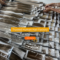 Extensions de Cheveux Naturels à Pointe Plate à la Kératine de 20 à 24 Pouces, Pointe Cabello Humano Nano F U I K, Extensions de Cheveux Humains Bruts Alignés sur les Cuticules