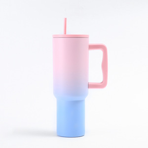 Vaso Térmico de Acero Inoxidable Weiteli de 40 oz con Asa y Pajita, <span class=keywords><strong>Botella</strong></span> de <span class=keywords><strong>Agua</strong></span> para Viaje - Product Image 6