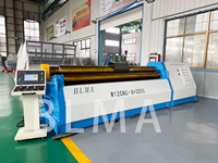 Machine à rouler les plaques CNC professionnelle à 4 rouleaux | Outil de cintrage de tôle d'acier doux de 8mm x 3200mm