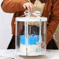 Muttertags-Ideen: 6-Zoll Klassische Rosenblumenbox, Doppelschichtige Kuchen-Geschenkbox, Recycelbar, Hochglanz-Laminierung, Anpassbar
