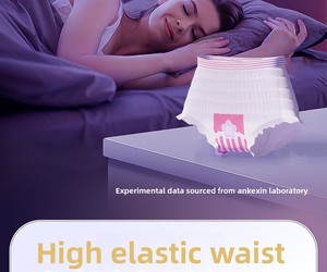 Culottes hygiéniques en coton liquide, type pantalon, respirantes, protection optimale, grande taille, pour la nuit, menstruations et post-partum - Product Image 6