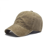 Gorra de Béisbol Vintage Lavada con Bordado de LOGO, Gorra Snapback Desgastada Estilo Papá para Hombre y Mujer