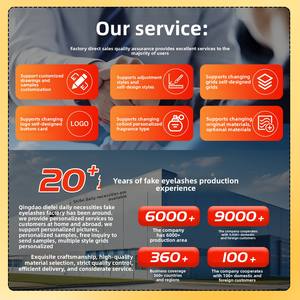 ขนตาปลอมแบบแบนยาว10แถวทำด้วยมือยี่ห้อ Shuangyu สีน้ำตาลไม่ติดกาว - Product Image 4