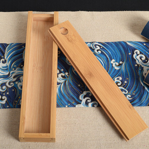 Bamboo Storage Box <b>Rectangle</b> Single Tier Solid Wood Gift Box Neatening Storage 10Kg Capacity - Product Image 1