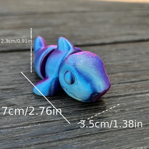 Modèle de jouet articulé en forme de petit requin imprimé en 3D, ornement mignon pour enfants, produit de la catégorie Animaux et Dinosaures - Product Image 2