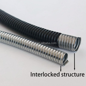 FRABO 3/8" Lamiera Ondulata a Doppio Blocco Interbloccante in <span class=keywords><strong>Acciaio</strong></span> <span class=keywords><strong>Zincato</strong></span> G.I. Direttamente dalla Fabbrica Condotto Flessibile in Metallo per Cavi Elettrici - Product Image 5