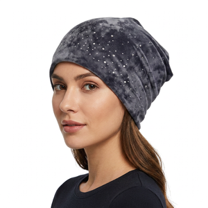 Premium Hand-Knitted Woolen Beanie Caps for <b>Men</b> Stylish <b>Winter</b> <b>Hats</b> with Camouflage Pattern Customizable Warmth for Cold Days - Product Image 1