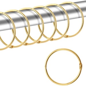 Curtain <b>Rings</b> Round Antique Bronze Iron DIY Movable For Curtain Poles - Product Image 2