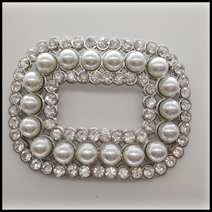 Hebillas Cuadradas de Metal con Pedrería 58x46 Duraderas para Accesorios de Calzado - Product Image 4