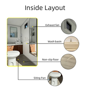 Baños Químicos Portátiles de Lujo para Exteriores, Precio de Fábrica Profesional, Bajo Costo, Remolques de Baños Móviles - Product Image 5