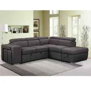 Positano 3 Latest Design New Modern Corner Sofa Bed With Storage