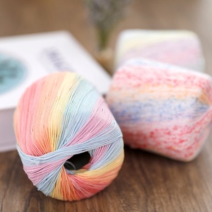 Поставщик вязальной пряжи #3, Жемчужное Кружево, 100% хлопок, весна/лето, вязание крючком, ручная вязка, плетение, причудливое окрашенное переработанный узор" - Product Image 2