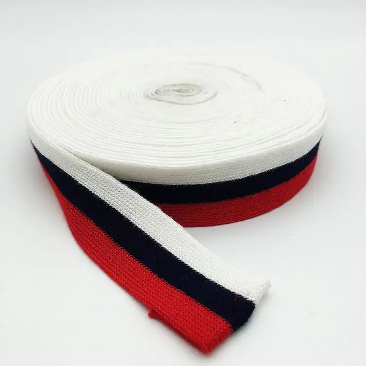 Individuelles Muster 1,5 Zoll elastischer Bund doppelt gefaltetes Baumwoll-Schrägband-Satin band