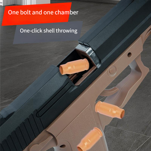 Pistola Giocattolo Realistica in ABS Grigio con Espulsione Manuale del Bossolo, Vendita all'Ingrosso dal Produttore a Prezzo Economico - Product Image 5